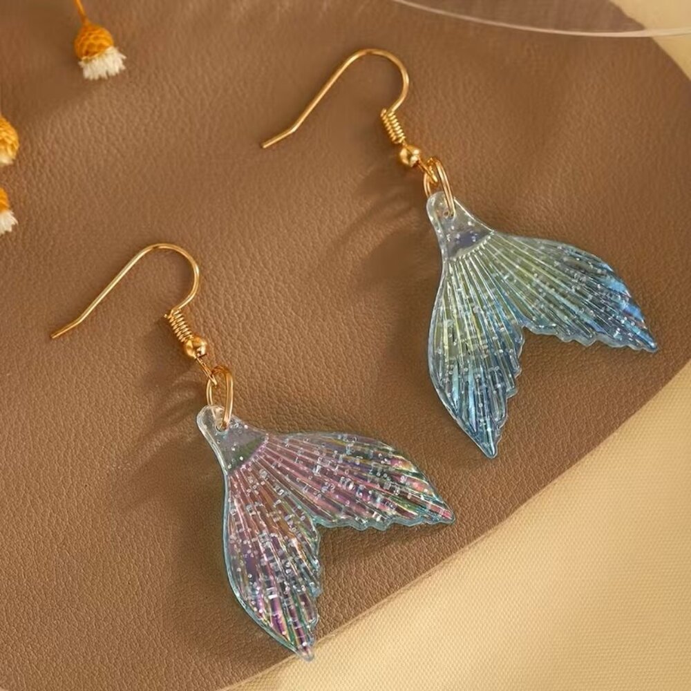 Mermaid Tail Drop & Dangle Earrings Z91